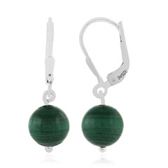 Orecchini in argento con Malachite