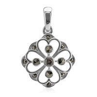 Ciondolo in argento con Diamante Rose de France SI1 di Argyle (Annette classic)