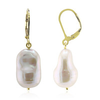 Orecchini in argento con Perla d'Acqua Dolce Bianca (TPC)