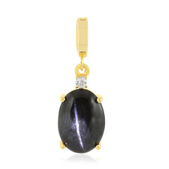 Ciondolo in argento con Diopside Stellato d'India