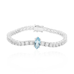 Bracciale in argento con Topazio Blu Cielo
