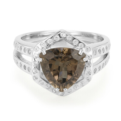 Anello in argento con Quarzo Fumè (Jahdo)