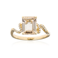 Anello in oro con Tormalina Neon del Congo (Smithsonian)