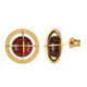 Orecchini in argento con Ambra Baltica color Ciliegia (dagen)