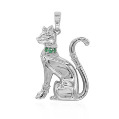 Ciondolo in argento con Smeraldo Brasiliano