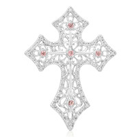 Ciondolo in argento con Tormalina Rosa