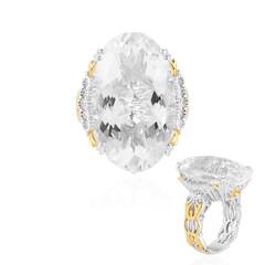 Anello in argento con Quarzo Bianco (Gems en Vogue)