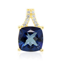 Ciondolo in argento con Topazio Blu Royal