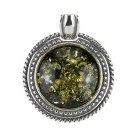 Ciondolo in argento con Ambra Baltica