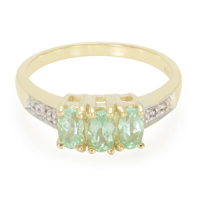 Anello in oro con Tormalina Paraíba Brasiliana