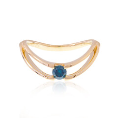 Anello in oro con Diamante Blu SI2 (de Melo)