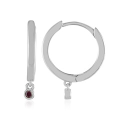 Orecchini in argento con Diamante Porpora I2