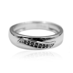 Anello in argento con Diamante Nero