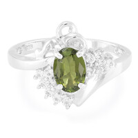 Anello in argento con Tormalina Cuprian