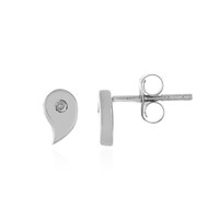 Orecchini in argento con Diamante I4 (J)
