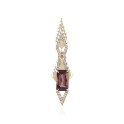 Ciondolo in oro con Zircone Mogano (de Melo)