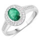 Anello in argento con Smeraldo Zambia