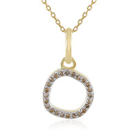 Collana in oro con Diamante Champagne I4