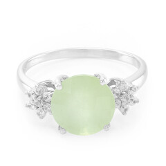 Anello in argento con Prehnite