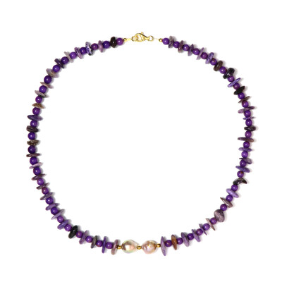 Collana in argento con Ematite Dorata