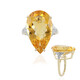 Anello in oro con Citrino Madeira