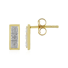 Orecchini in argento con Diamante I4 (J)