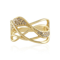 Anello in argento con Diamante Cioccolato I2
