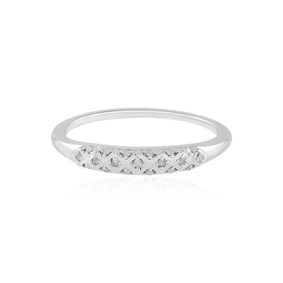 Anello in argento con Diamante I2 (I)