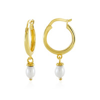Orecchini in argento con Perla d'Acqua Dolce Bianca