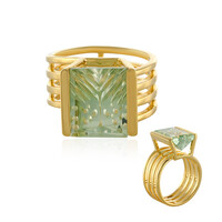 Anello in argento con Ametista Verde
