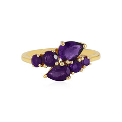 Anello in argento con Ametista Zambiana