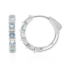Orecchini in argento con Topazio Blu Cielo