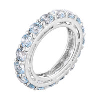 Anello in argento con Topazio Blu Cielo