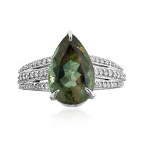 Anello in oro con Pietra del Sole dell'Oregon (AMAYANI)
