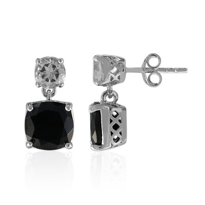 Orecchini in argento con Spinello Nero