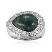 Anello in argento con Agata Muschiata