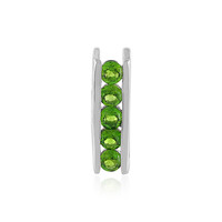 Ciondolo in argento con Diopside Russo
