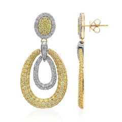 Orecchini in oro con Diamante Giallo SI2 (CIRARI)