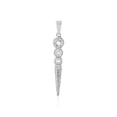 Ciondolo in argento con Quarzo Bianco