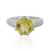 Anello in argento con Citrino