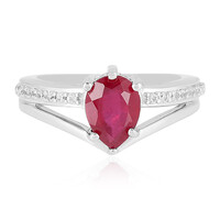 Anello in argento con Rubino del Madagascar