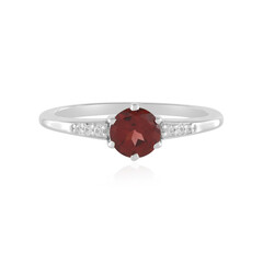 Anello in argento con Granato Mozambico