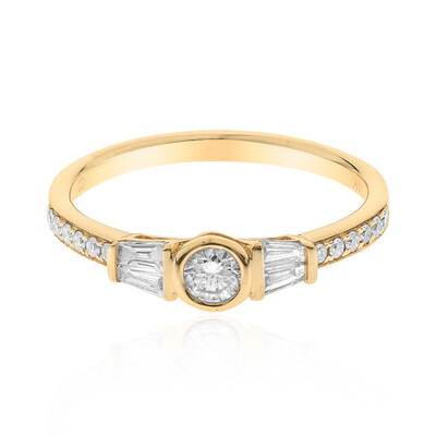 Anello in oro con Diamante I1 (H) (CIRARI)