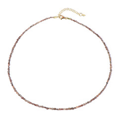 Collana in argento con Diamante Rosso