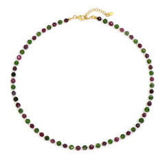 Collana in argento con Diopside Russo