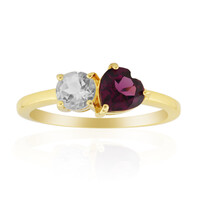 Anello in argento con Rodolite