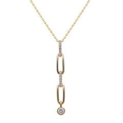 Collana in oro con Diamante I1 (H) (CIRARI)