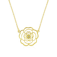 Collana in argento con Diamante PK (J)
