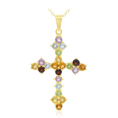 Collana in argento con Granato Mozambico