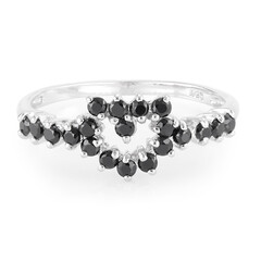 Anello in argento con Spinello Nero